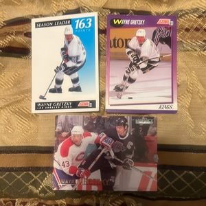 🔥3 VINTAGE 1991 RARE WAYNE GRETZKY CARDS LOT